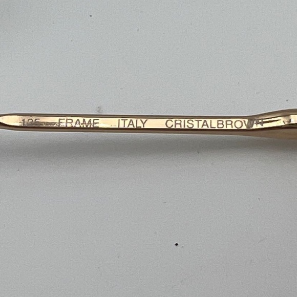 Vintage Berdel Brown Gold Oval Sunglasses Frames Rita - Picture 6 of 6